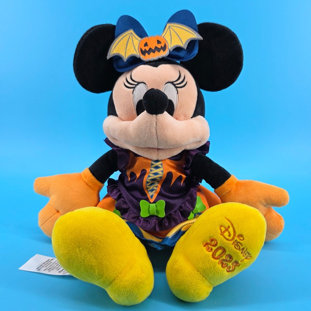Disney Not So Scary Halloween Minnie Mouse Glow in the Dark Plush 15 Inch 2023